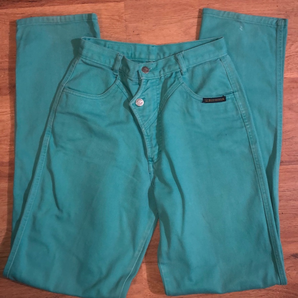 RARE VINTAGE turquoise Rocky Mountain jeans